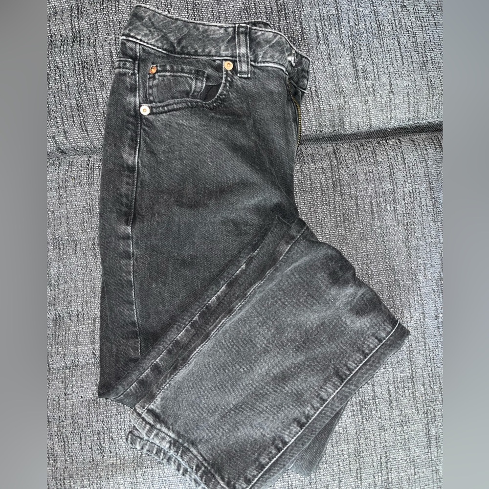 Black garage mom jeans